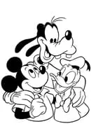 Donald Duck kleurplaat 3